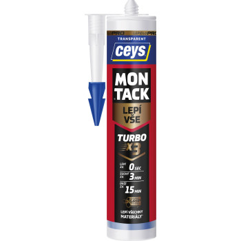Ceys MONTACK Adhesive Bonds Everything Turbo, caurspīdīgs, 290 ml
