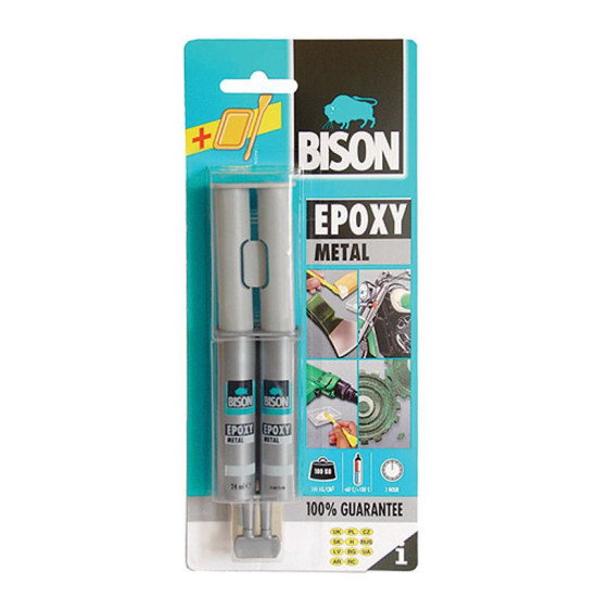 Клей Bison Epoxy Metal, 24 мл