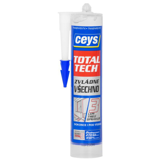 Ceys TOTAL TECH EXPRESS līme, 2in1 hermētiķis, caurspīdīgs, 290 ml