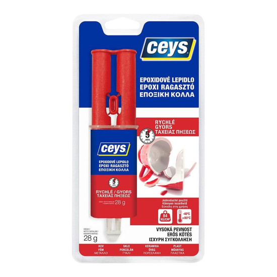 Ceys EPOXICEYS fast-hardening glue, syringe, 28 g