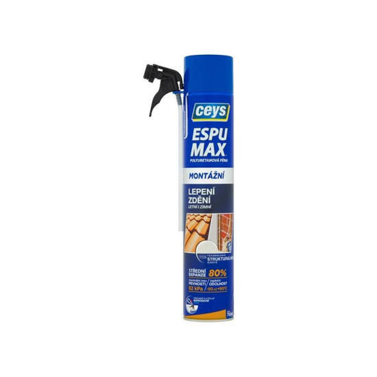 Ceys Espumax PU foam, foam for assembly and fixing with applicator, 750 ml