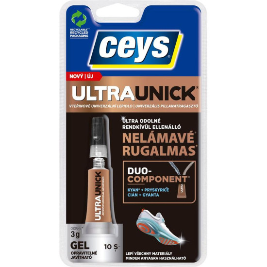 Ceys Ultraunick glue, gel, seconds, 3 g