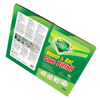 Ловушка для крыс и мышей из клеевой доски, 19x13 см, Miсkey саts, без ядов