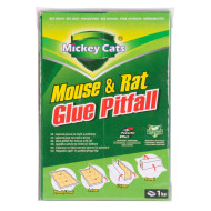 Ловушка для крыс и мышей из клеевой доски, 19x13 см, Miсkey саts, без ядов
