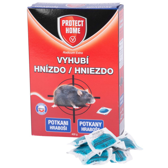 RODICUM экстра, приманка против крыс и полевок, 400 г