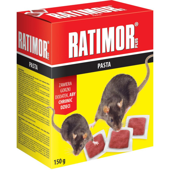 Ēsma RATIMOR® Bromadiolon, mīksta ēsma, 150 g