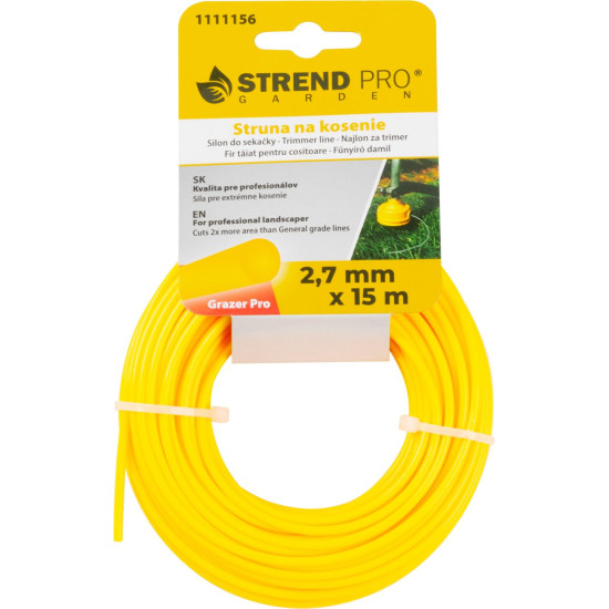 Aukla trimmerim Grazer Pro 2,7 mm, L-15 m, apaļa