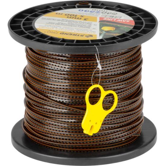 SawLine Aukla trimmerim 3 mm, L-100 m, zobaina