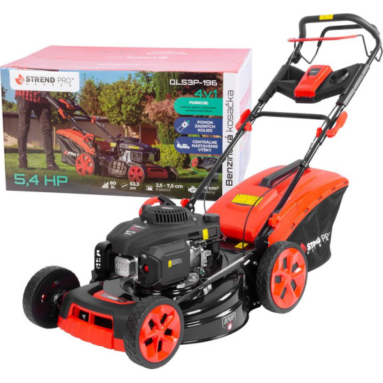 Lawn mower Strend Pro QL53P-196, gasoline, 4 kW, working width 53,3 cm, with drive, LONCIN