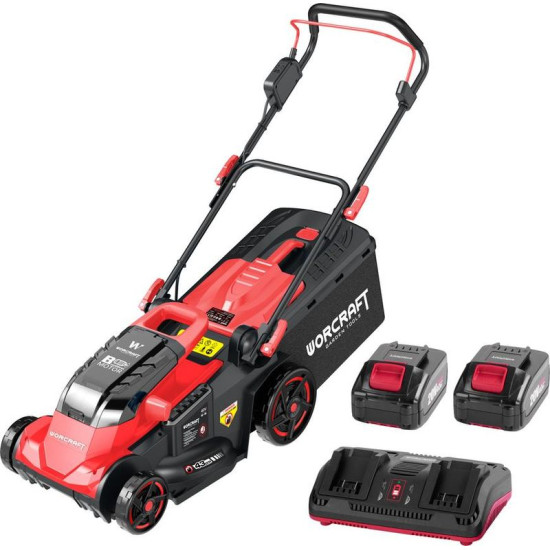 Worcraft CLM-S40LIBH Sharesys, 2x20V Li-Ion, 430 мм, 50 литр.