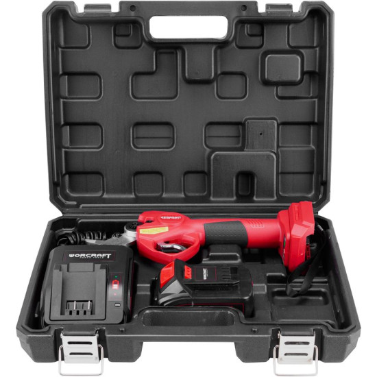 Ножницы Worcraft CSC-S20LiBP ShareSYS, 20 В Li-Ion, садовые, беспроводные, для веток, срез 30 мм, 1 аккумулятор 2,0 Ач, 1 зарядное устройство