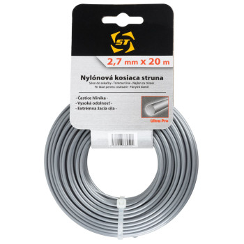 Trimmer Line 2,7 mm L-20m Strend Pro, round nylon + ALU, professional