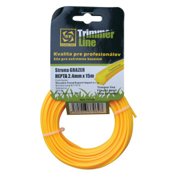 Trimmer line for lawnmowers 1,6mm, 15m, Strend Pro, HEX, professional
