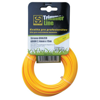 Trimmer line for lawnmowers 2,4mm, 15m, Strend Pro, round, professional