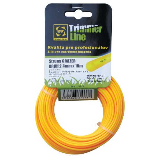 Trimmer line for lawnmowers 3,0mm, 15m, Strend Pro, round, professional
