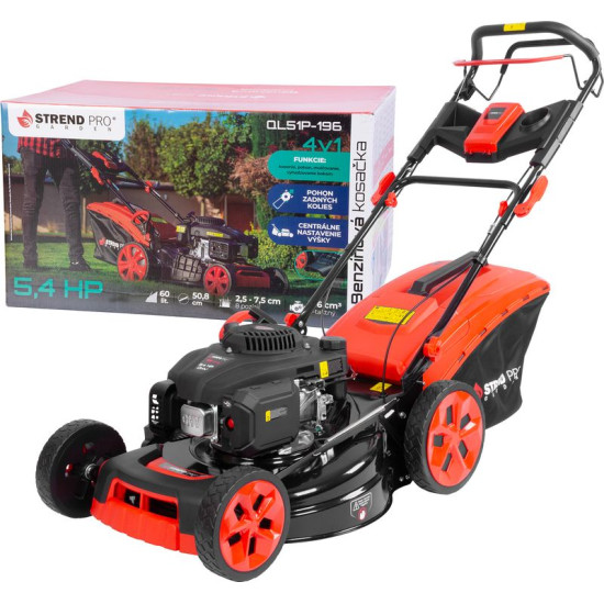 Lawn mower Strend Pro QL51P-196, gasoline, 4,0 kW, working width 50 cm, with drive, LONCIN