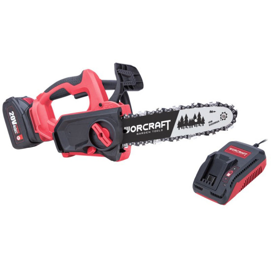 Комплект Worcraft WSET-10 S20LiB ShareSYS, бензопила + зарядное устройство + 1 аккумулятор 4,0 Ач