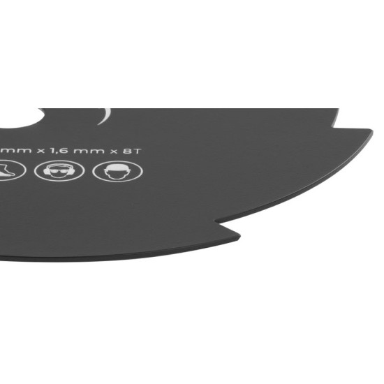 Нож кустореза ТТ-BC415/520, лезвие 8 зубьев, 255х1,6 мм, запасной