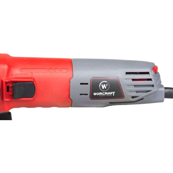 Шлифовальная машина Worcraft AG08-125S, 820Вт, 125 мм, М14, угловая, с регулировкой скорости