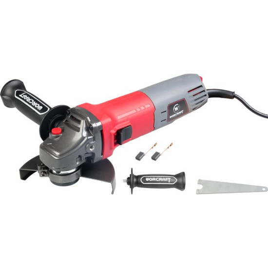 Шлифовальная машина Worcraft AG08-125S, 820Вт, 125 мм, М14, угловая, с регулировкой скорости