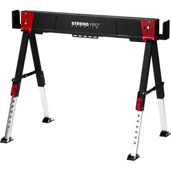 Strend Pro Premium zāģzirgs, 103.5x70x61/85cm, ar regulējamu augstumu, atbalstu Strend Pro Premium zāģzirgs, 103.5x70x61/85cm, ar regulējamu augstumu, atbalstu