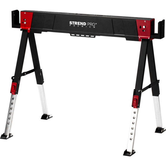 Strend Pro Premium zāģzirgs, 103.5x70x61/85cm, ar regulējamu augstumu, atbalstu Strend Pro Premium zāģzirgs, 103.5x70x61/85cm, ar regulējamu augstumu, atbalstu