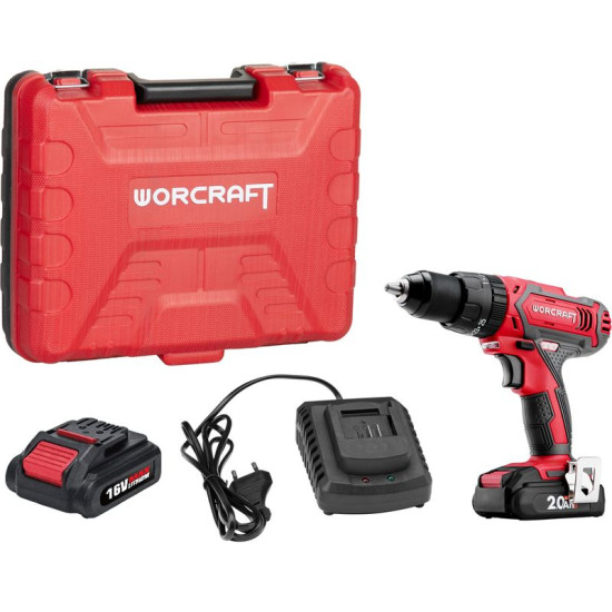 Drill Worcraft CD-20LiH, 20V, 2x Li-ion 2.0Ah