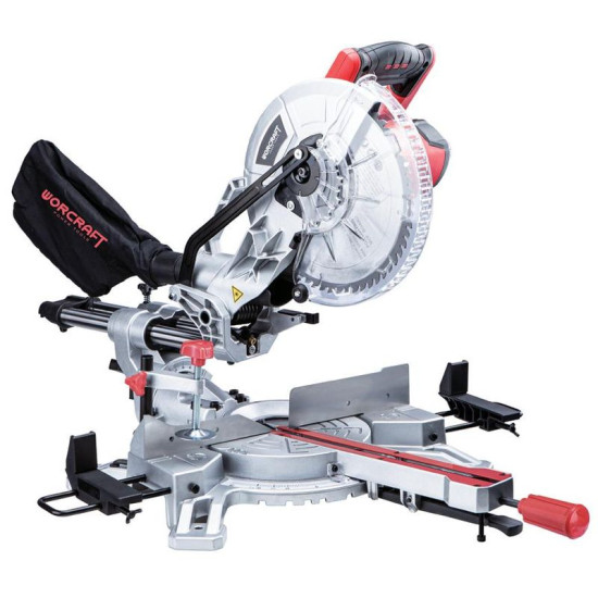 Workcraft MS20-255, 2000 Вт, 255x60T, 230 В, торцовочная пила с подачей и лазером