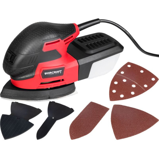 Ekscentriskā slīpmašīna Worcraft DS-220, 148x85x148 mm, 220W, 230V