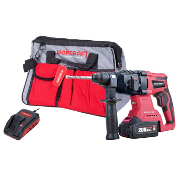 Набор Worcraft WSET-11, S20Li ShareSYS, бесщеточный молоток, 1 аккумулятор 4,0 Ач, 1 зарядное устройство + сумка
