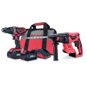 Набор Worcraft WSET-04, S20Li ShareSYS, перфоратор, шуруповерт, зарядка, 2 аккумулятора + сумка