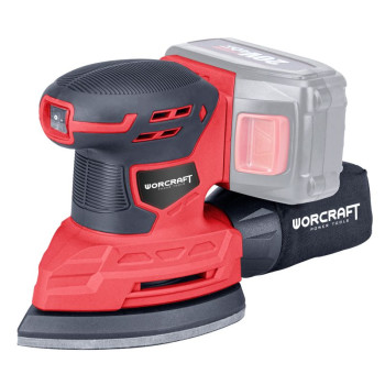 Шлифмашина Workcraft CPMS-S20Li ShareSYS, дельта-треугольник, 20 В, литий-ионный аккумулятор