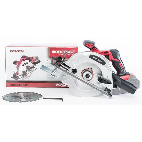 Циркулярная пила Worсrаft ссS-S20Li, 20В, Li-Ion, 165 мм