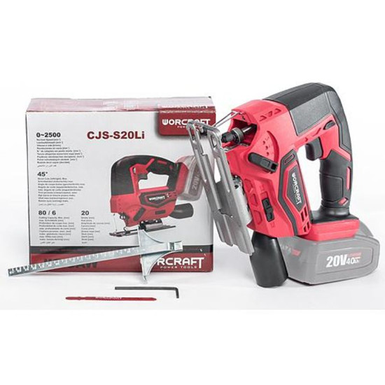 Лобзик Worсrаft, сJS-S20Li, 20V, Li-Ion