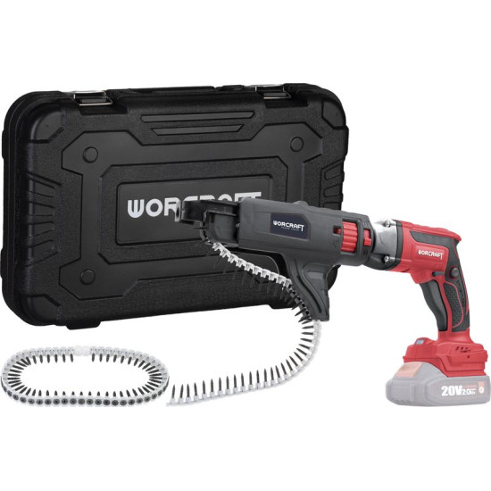 Screwdriver Worcraft CDIS-S20LiB ShareSYS, для гипсокартона, 20V, Li-ion, бесщеточный Screwdriver Worcraft CDIS-S20LiB ShareSYS, для гипсокартона, 20V, Li-ion, бесщеточный