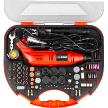 Шлифмашина Strend Pro, мини, прямая, сверлильно-шлифовальная, 130 Вт, с принадлежностями