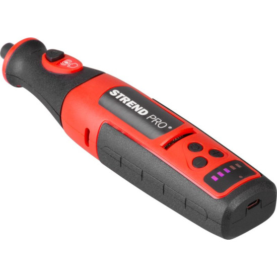Шлифовальная машина Strend Pro, мини, прямая, сверление и шлифование, 8 В, 1500 мАч, с принадлежностями