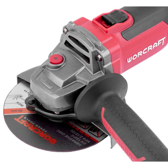 Угловая шлифовальная машинв CAG-S20LiBH 125 мм, в чемодане, с аккумулятором и зарядкой, Li-ion 20 В, бесщеточная