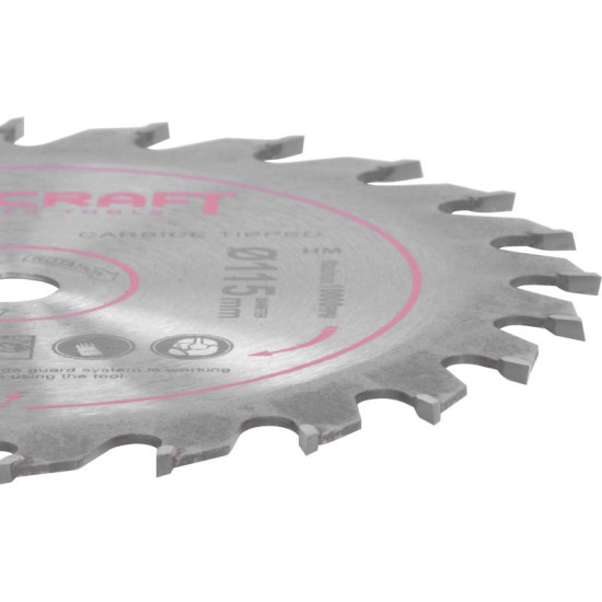 Диск циркулярной пилы Worcraft CMCS-S20LiB,115х9,5 мм, 24Т