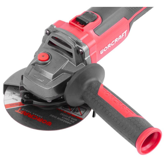 Шлифовальная машина Workcraft CAG-S20LiBH ShareSYS, 115 мм, угловая, набор, чемодан, с аккумулятором и зарядкой, 20 В, Li-Ion, бесщеточная