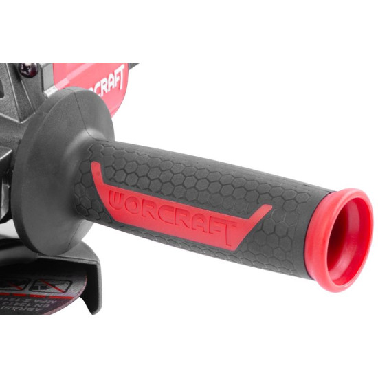 Шлифовальная машина Workcraft CAG-S20LiBH ShareSYS, 115 мм, угловая, набор, чемодан, с аккумулятором и зарядкой, 20 В, Li-Ion, бесщеточная