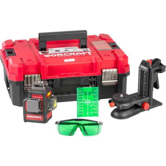 Laser Worcraft XCUBE026 ShareSYS Toolbox, 3x3D Green Beam, без батареи