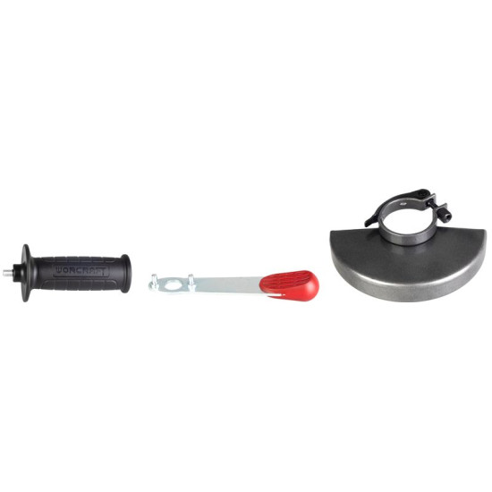 Leņķa slīpmāšīnaWorcraft CAG-S20LIBS-115 Shasysyss, 115 mm, ātruma regulēšana, 20 V li-jons