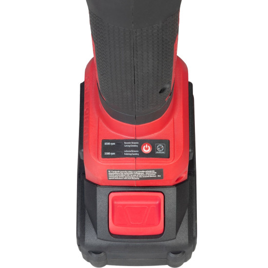 Leņķa slīpmāšīnaWorcraft CAG-S20LIBS-115 Shasysyss, 115 mm, ātruma regulēšana, 20 V li-jons