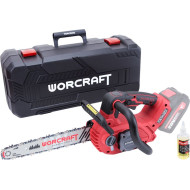 Пила Worcraft CGC-S20LiBA, безуглеродная, цепная, 20V Li-ion, бак 75 мл, цепь 12"