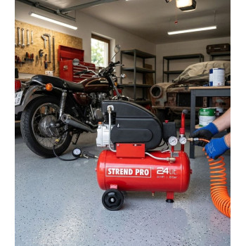 Electric oil compressor Strend Pro FL2024-08, 24 l