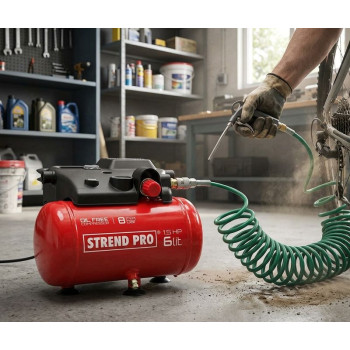 Компрессор Strend Pro BOF1506, безмасляный, 1,1 кВт, 6 лит.