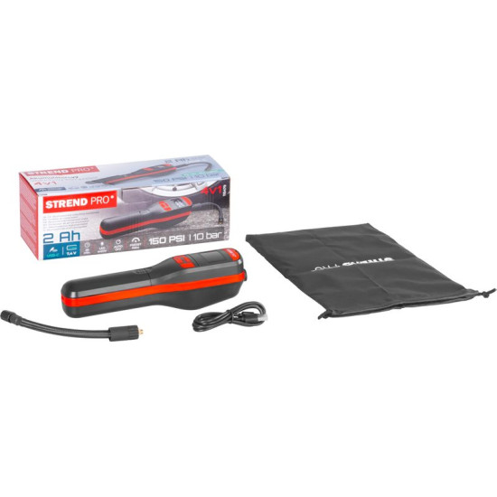 Компрессор Strend Pro K25, ручной, 150 psi, 10 бар, светодиодная подсветка