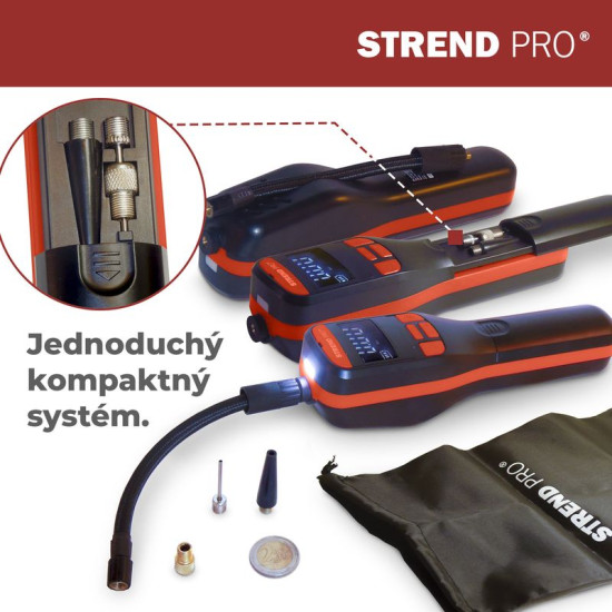 Компрессор Strend Pro K25, ручной, 150 psi, 10 бар, светодиодная подсветка