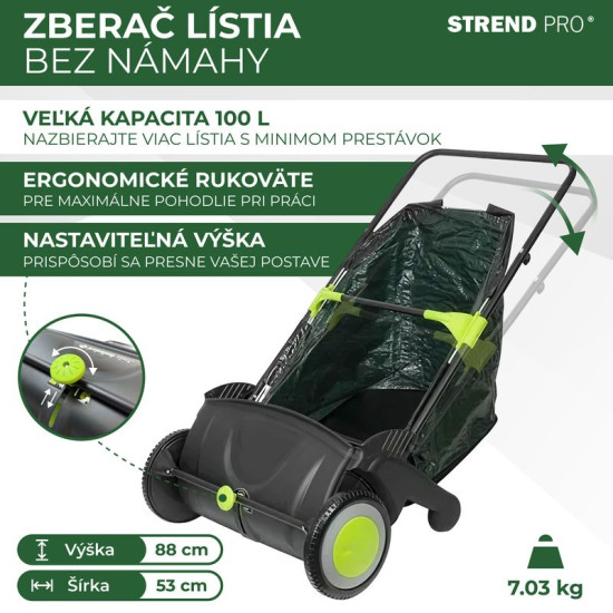 Lapu savācējs Strend Pro, 100L Lapu savācējs Strend Pro, 100L